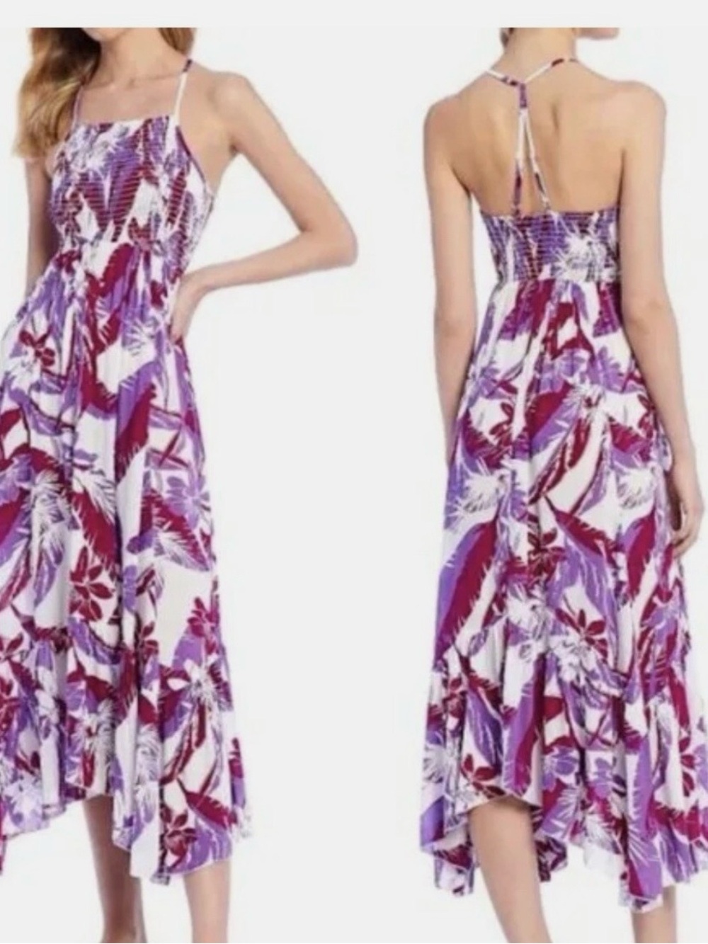 Intimately Free People Heat Wave Maxi Floral Purple XL